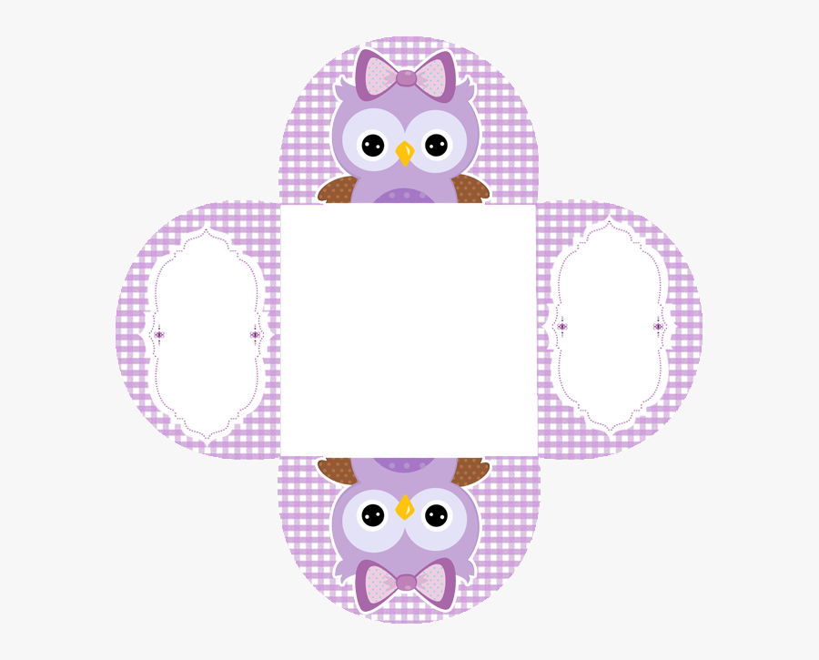 Free Printable Purple Owls - Png Forminha Para Doces, Transparent Clipart