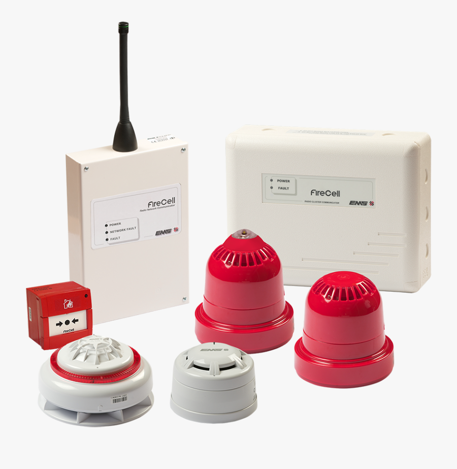 Transparent Fire Alarm Png - Wireless Fire Alarm System Commercial, Transparent Clipart