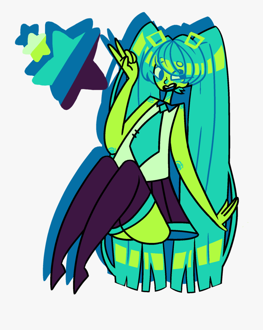 Hatsune Miku Colores Palette, Transparent Clipart