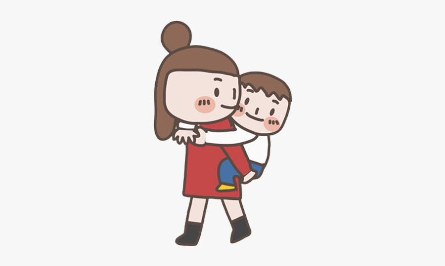 Clip Art Mother Cartoon - Cartoon, Transparent Clipart