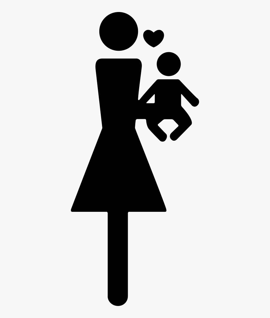 Transparent Woman And Child Png - Icon, Transparent Clipart