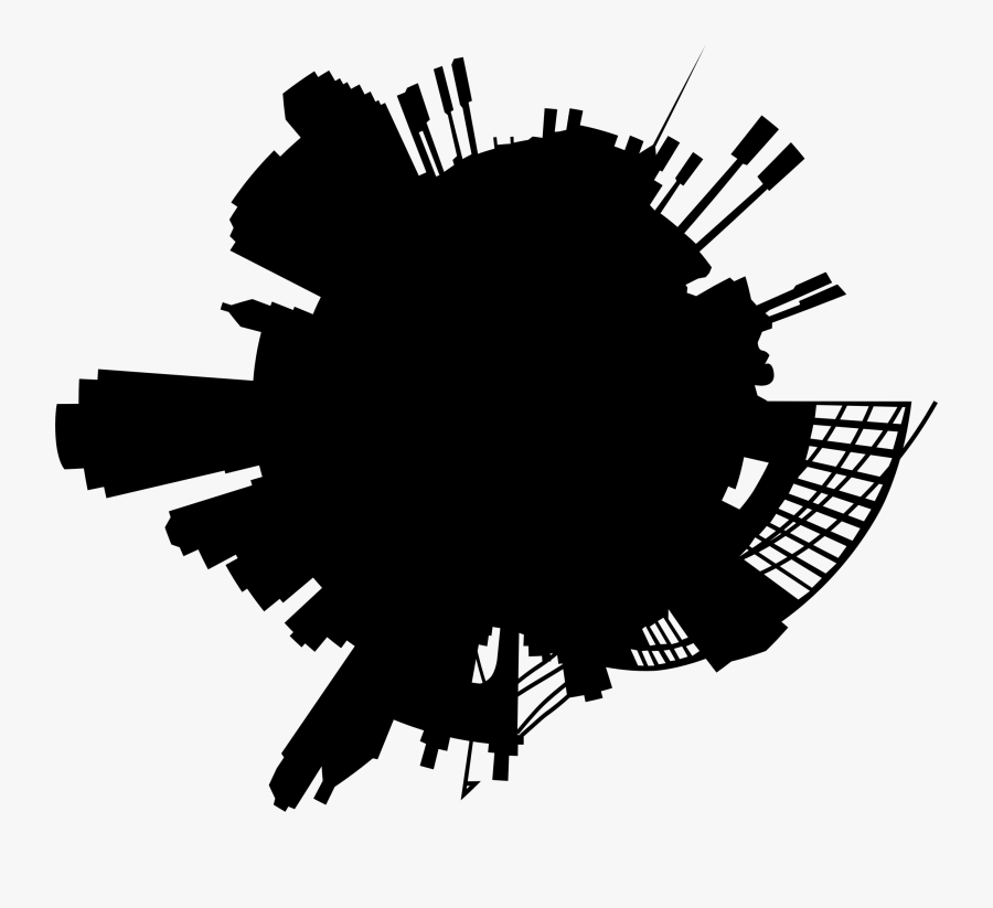 Cincinnati Skyline Radial 2 Clip Arts - Cincinnati, Transparent Clipart