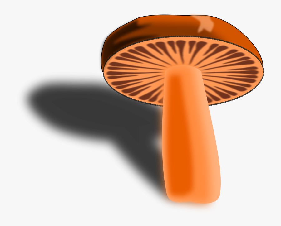 Orange Mushroom - Clip Art, Transparent Clipart
