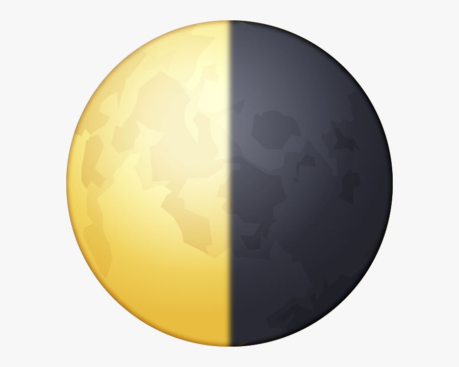 Cycle Icon Png -third Quarter Moon Emoji, Hd Png Download - Last Quarter Moon Emoji, Transparent Clipart