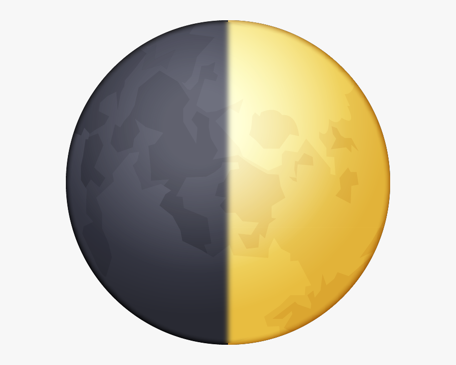 First Quarter Moon Png, Transparent Clipart