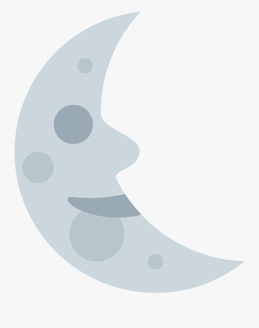 Last Quarter Moon With Face Clipart , Png Download - Last Quarter Moon With Face, Transparent Clipart