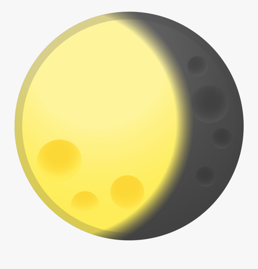 Waning Gibbous Moon Icon - Emoji Mond, Transparent Clipart