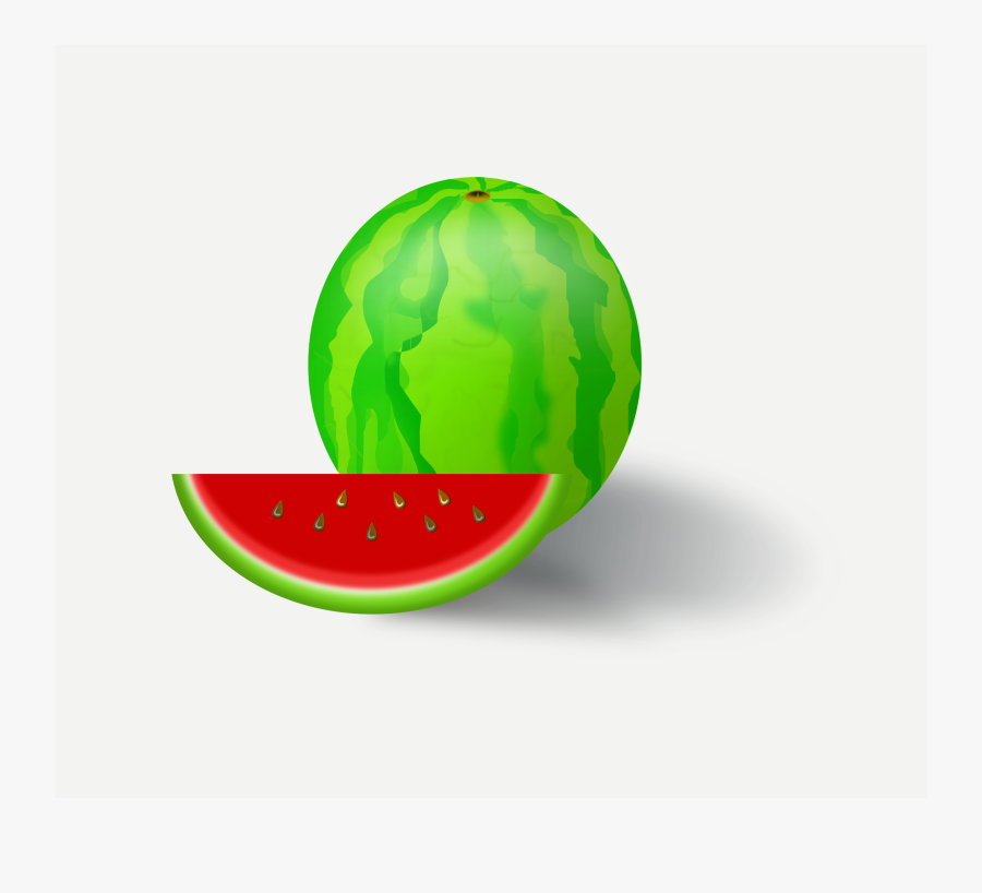Clipart Fruit Big Image - Watermelon, Transparent Clipart