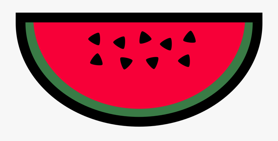 Food Clipart Simple Watermellon - Sliced In Half With Seeds Honeydew Melon Vector Png, Transparent Clipart