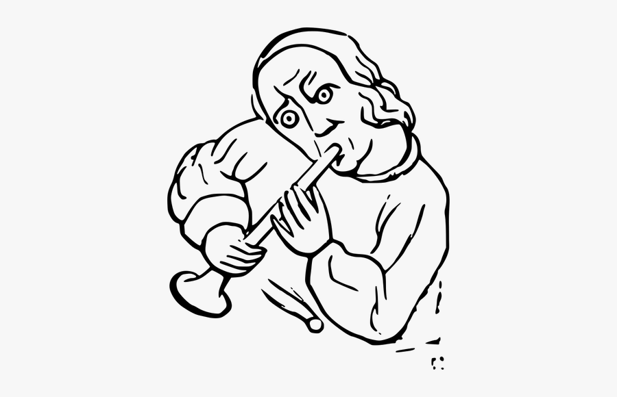 Bard With Flute - Musical Instrument, Transparent Clipart
