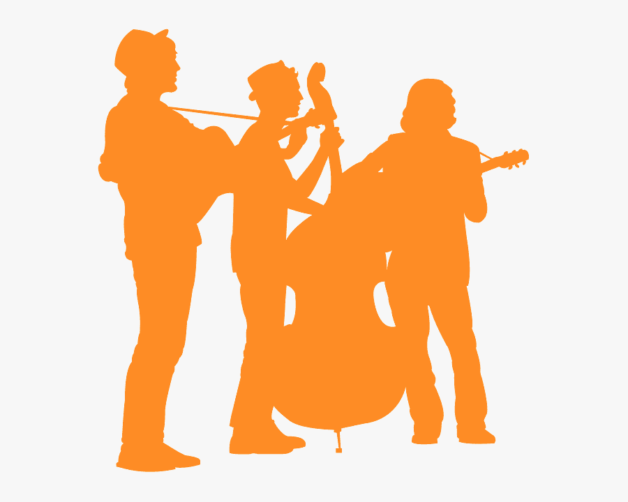 Red Silhouette Band, Transparent Clipart