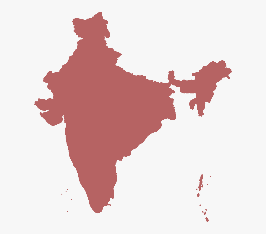Map Of India Outline Png, Transparent Clipart