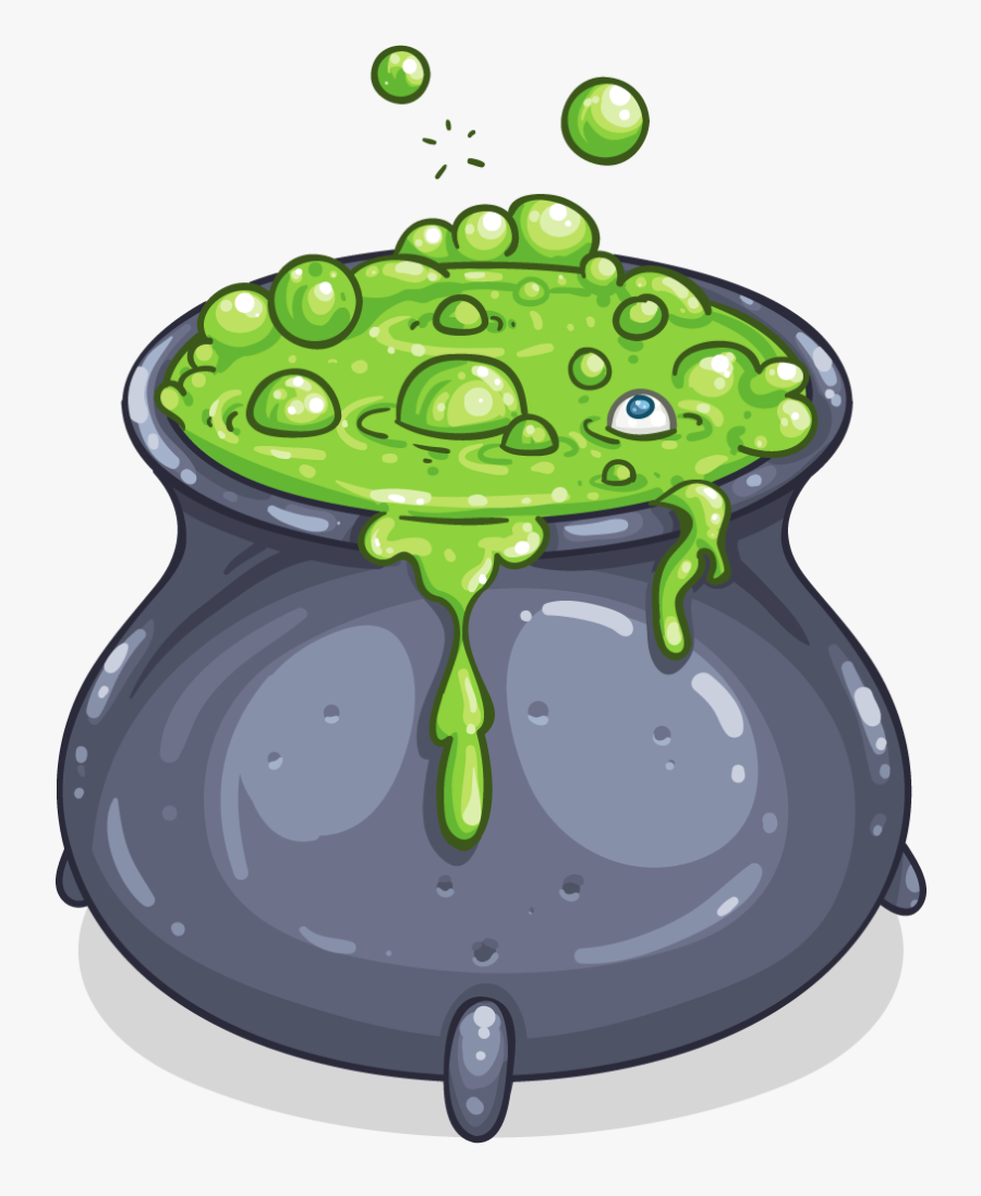 Witches Cauldron Cartoon, Transparent Clipart