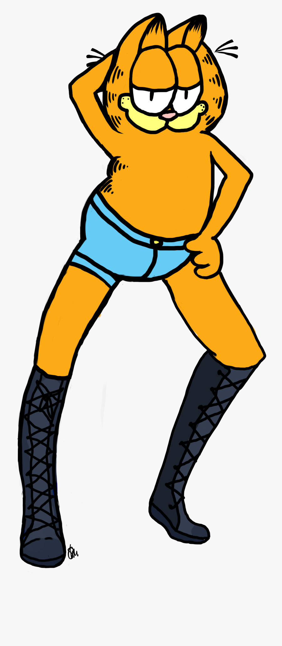 Hey Heres Sexy Garfield - Garfield Sexy, Transparent Clipart