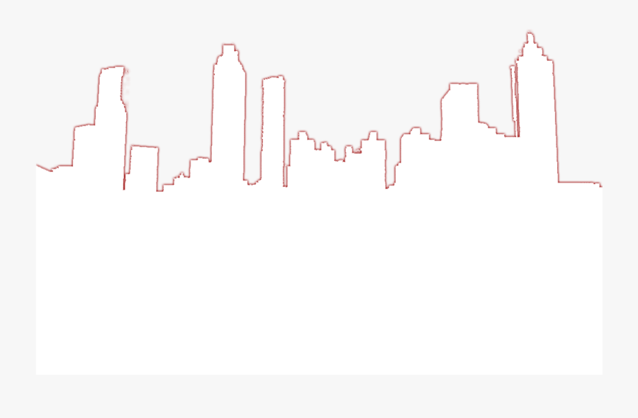 Background Skyline Clear Outerglow White Welcome To - Atlanta Georgia Bumper Sticker, Transparent Clipart