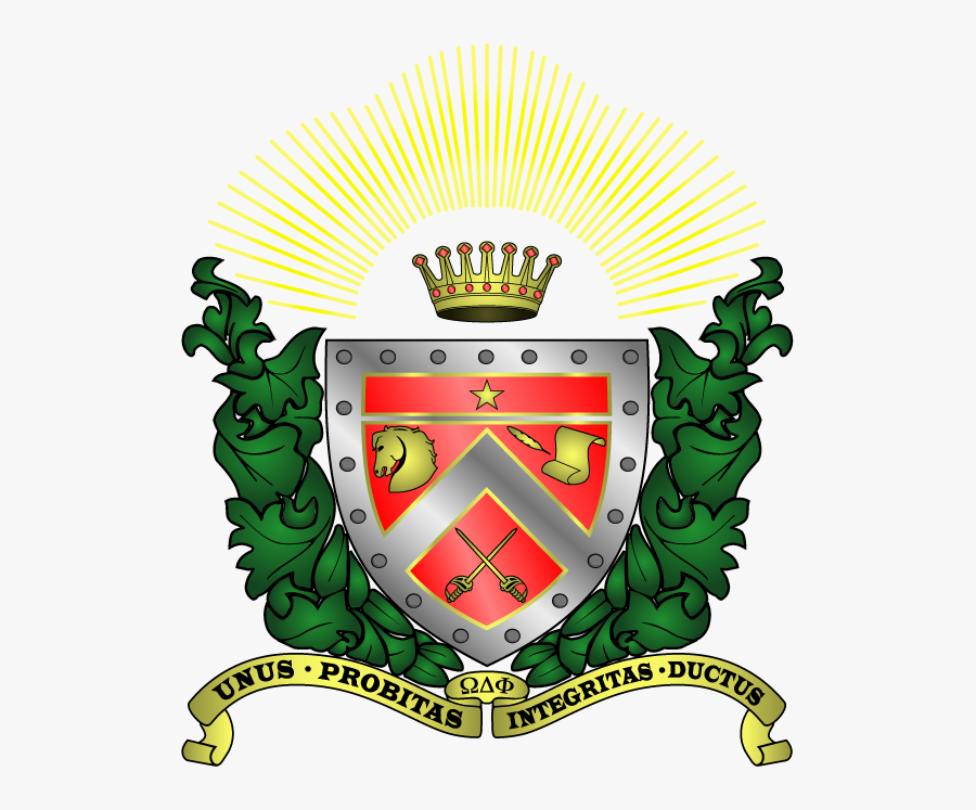 Omega Delta Phi Coat Of Arms, Transparent Clipart