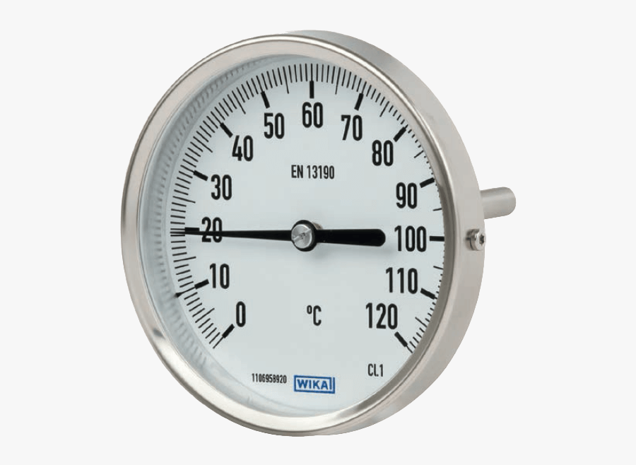 Transparent Thermometer - Bimetallic Thermometer Wika Type, Transparent Clipart