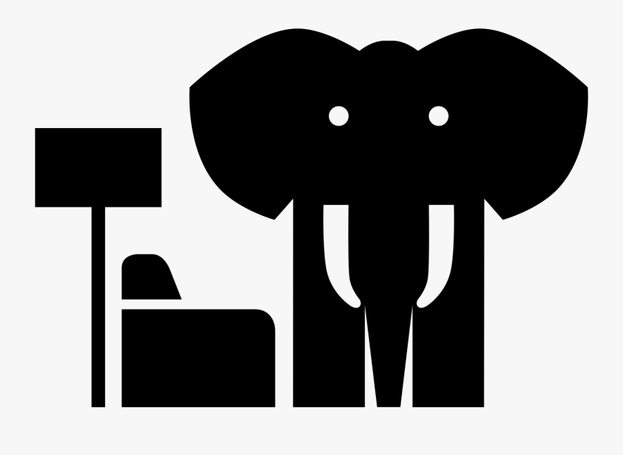 Transparent Elephant Reminder Clipart - Icon Elephant In The Room, Transparent Clipart