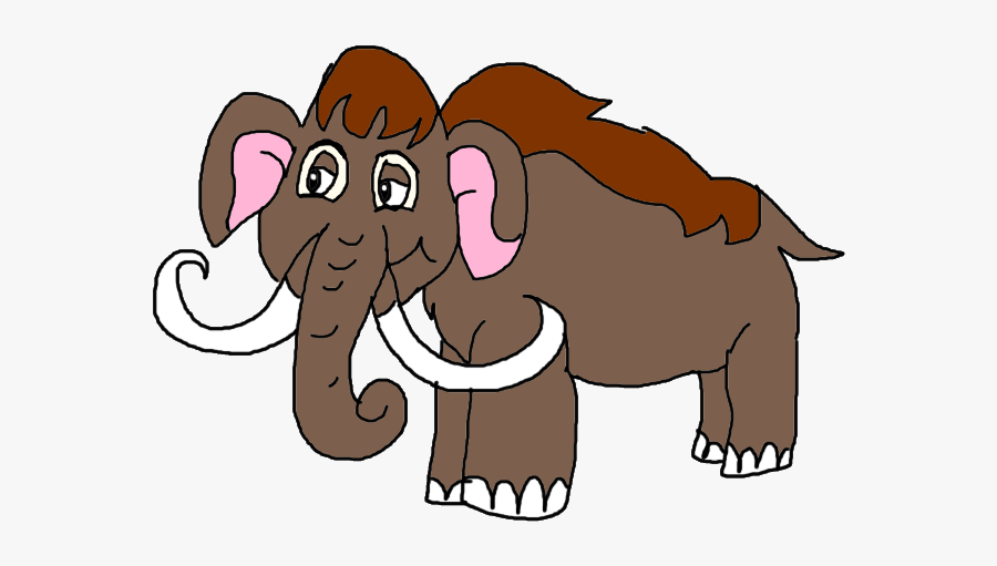 Woolly Mammoth - Cartoon, Transparent Clipart