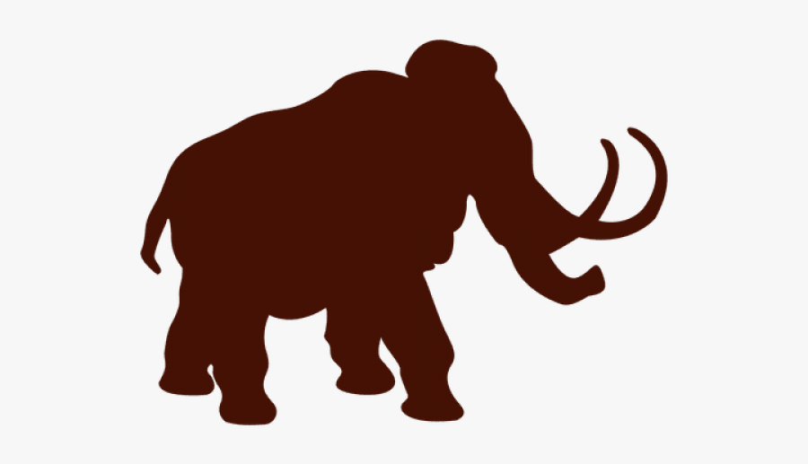 Woolly Mammoth Silhouette, Transparent Clipart