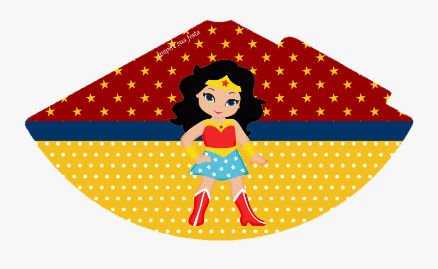 Wonder Woman Chibi Free Printable Hat - Mujer Maravilla, Transparent Clipart