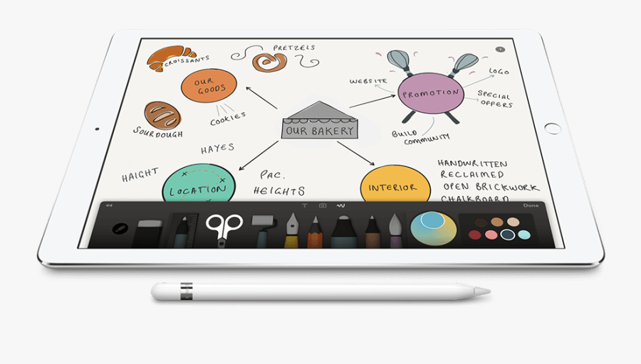 Transparent Pencil And Paper Png - Apple Pencil Use, Transparent Clipart