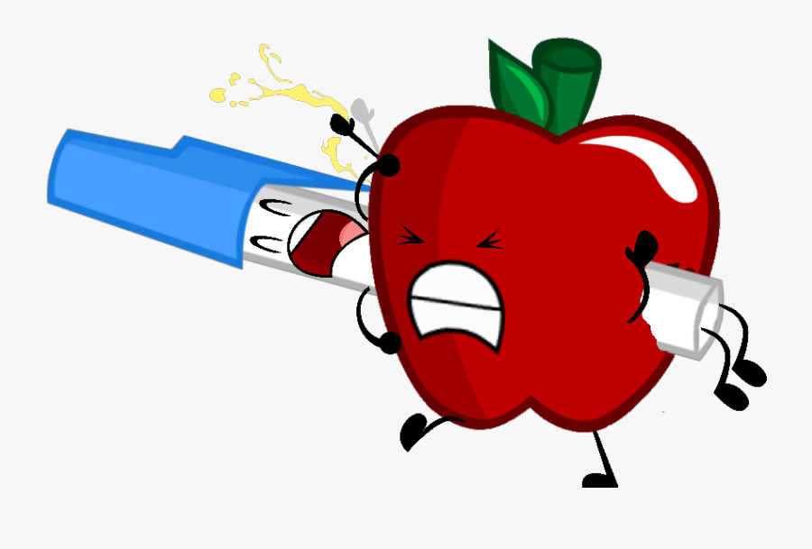 Clipart Apples Pen - Bfdi Apple And Pen, Transparent Clipart