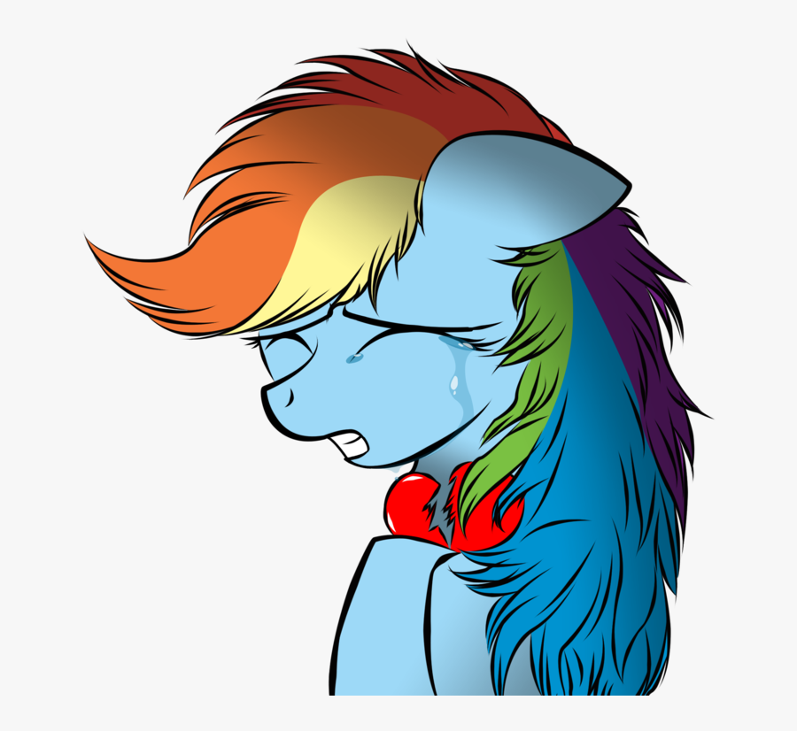 Artist V - Mlp Heartbroken Rainbow Dash, Transparent Clipart