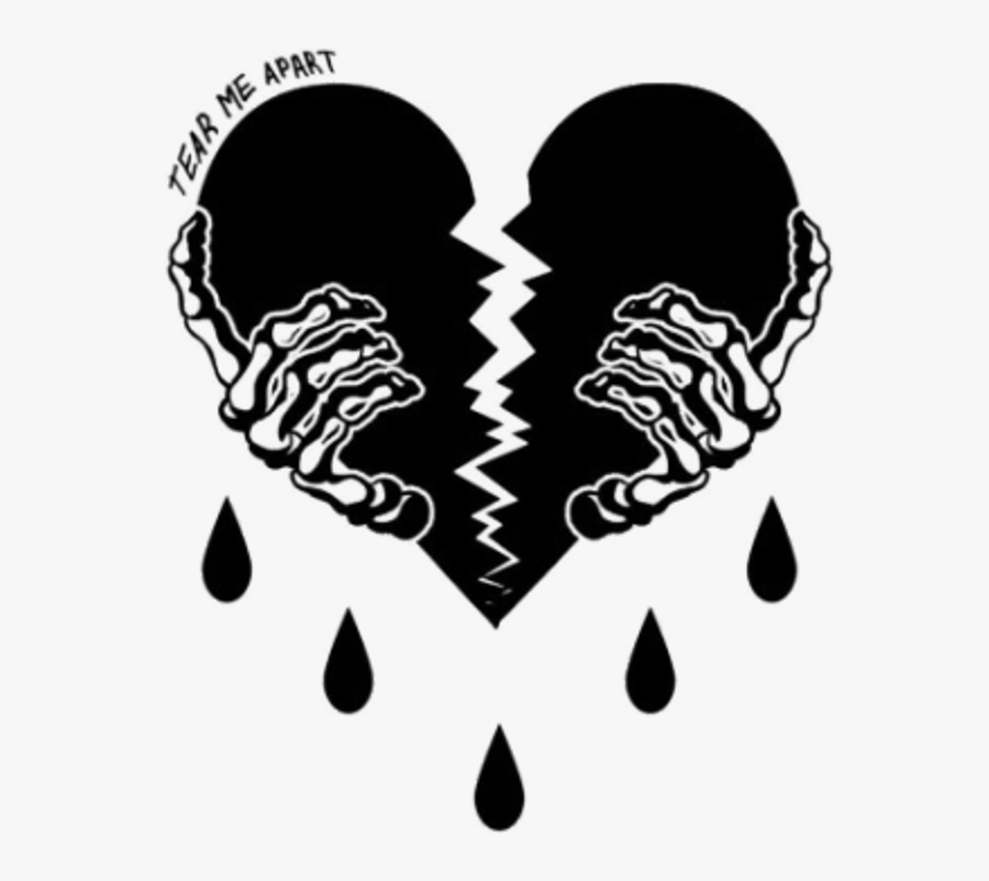 Transparent Heartbreak Clipart - Heartbreak Black And White, Transparent Clipart