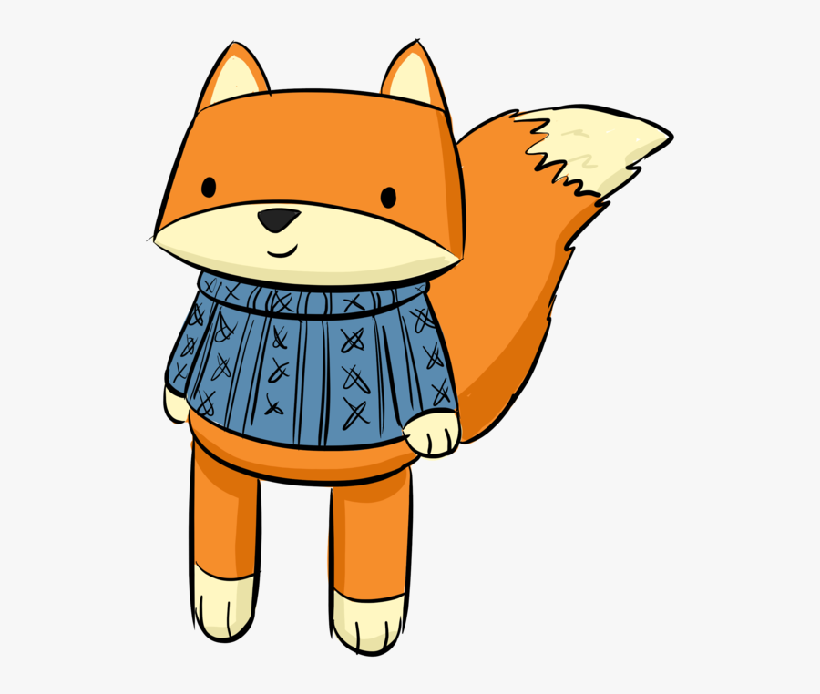 Fox - Cartoon, Transparent Clipart
