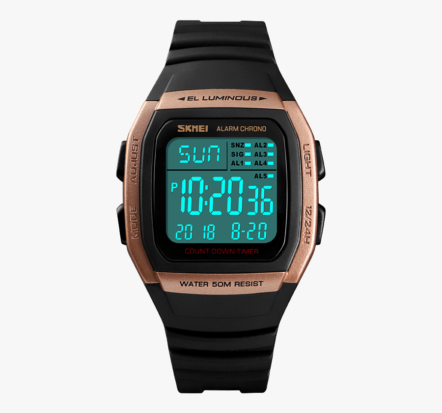Skmei Digital Watch Sport Top Brand Luxury Electronic - Analog Watch, Transparent Clipart