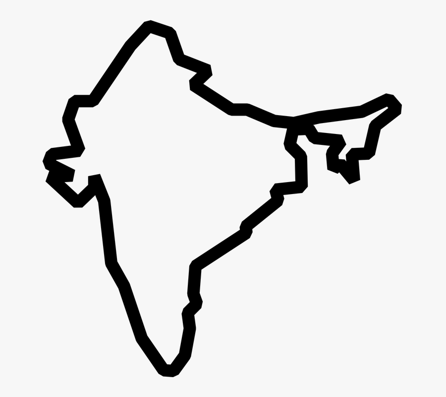India Country Map Png, Transparent Clipart