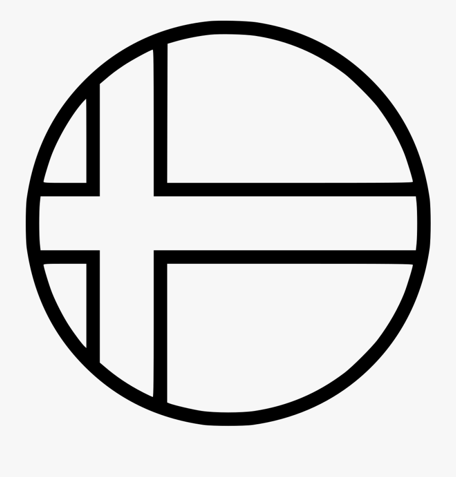 Country Flag Finland - Swedish Flag Black And White Clipart, Transparent Clipart