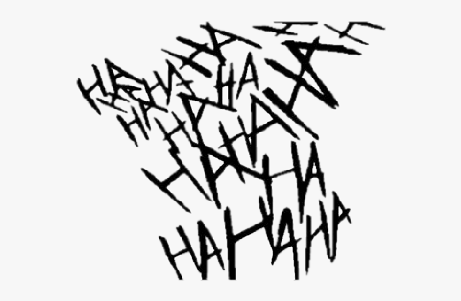 #laughing #joker #words #scary #horror #emotion #black - Joker Ha Ha Ha Png, Transparent Clipart