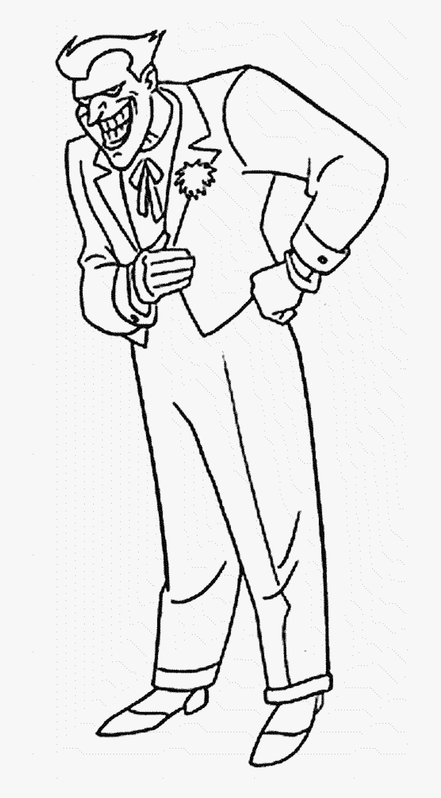 Batman Printable Coloring Pages - Joker Animated Series Colouring Pages, Transparent Clipart