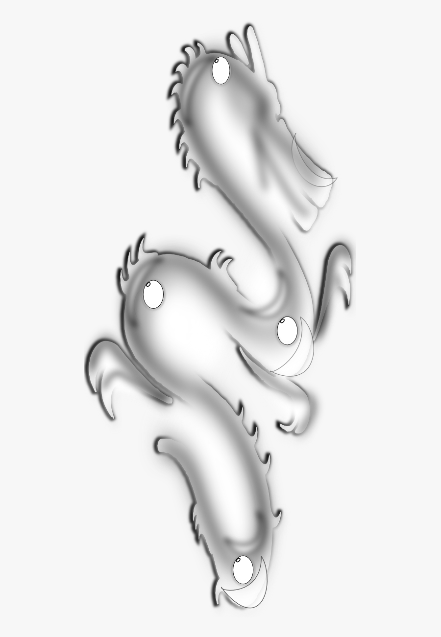 Dragon 21 Chinese New Year Art Sheet Page Black White - Illustration, Transparent Clipart