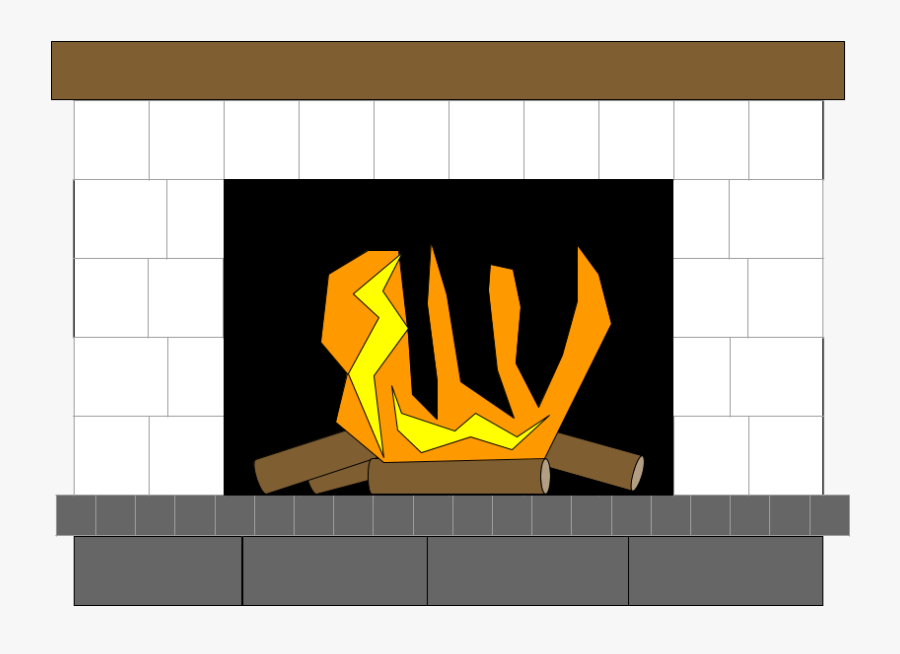 Fireplace, Transparent Clipart