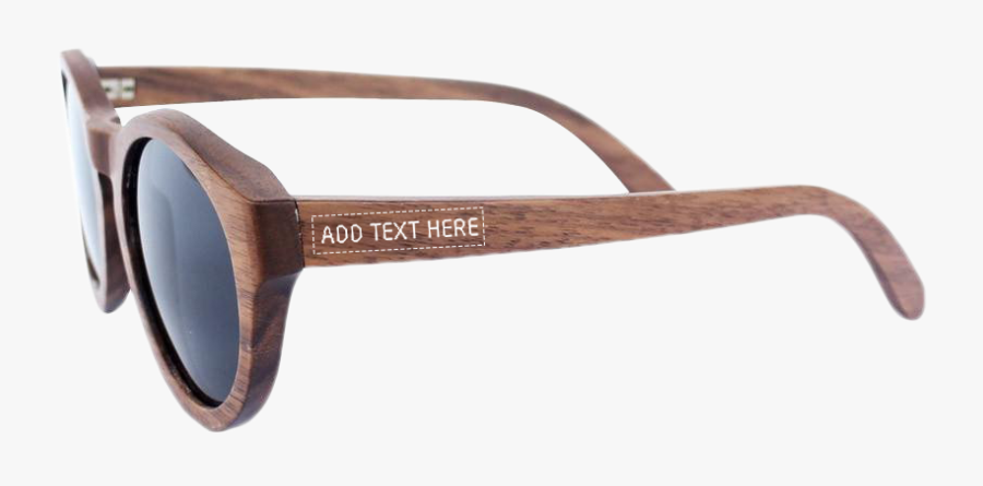 Clipart Free Download Wooden Round Hipster Walnut - Plastic, Transparent Clipart