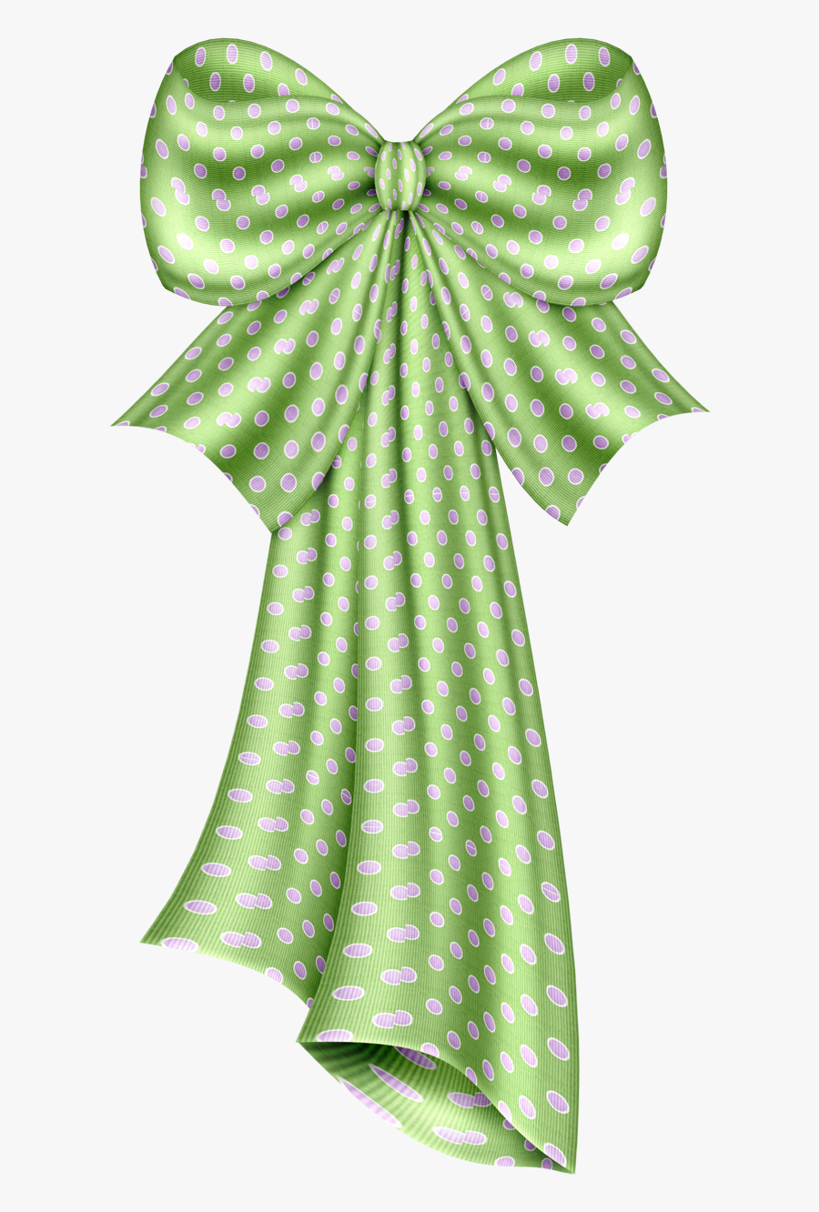 Violet Bow, Transparent Clipart