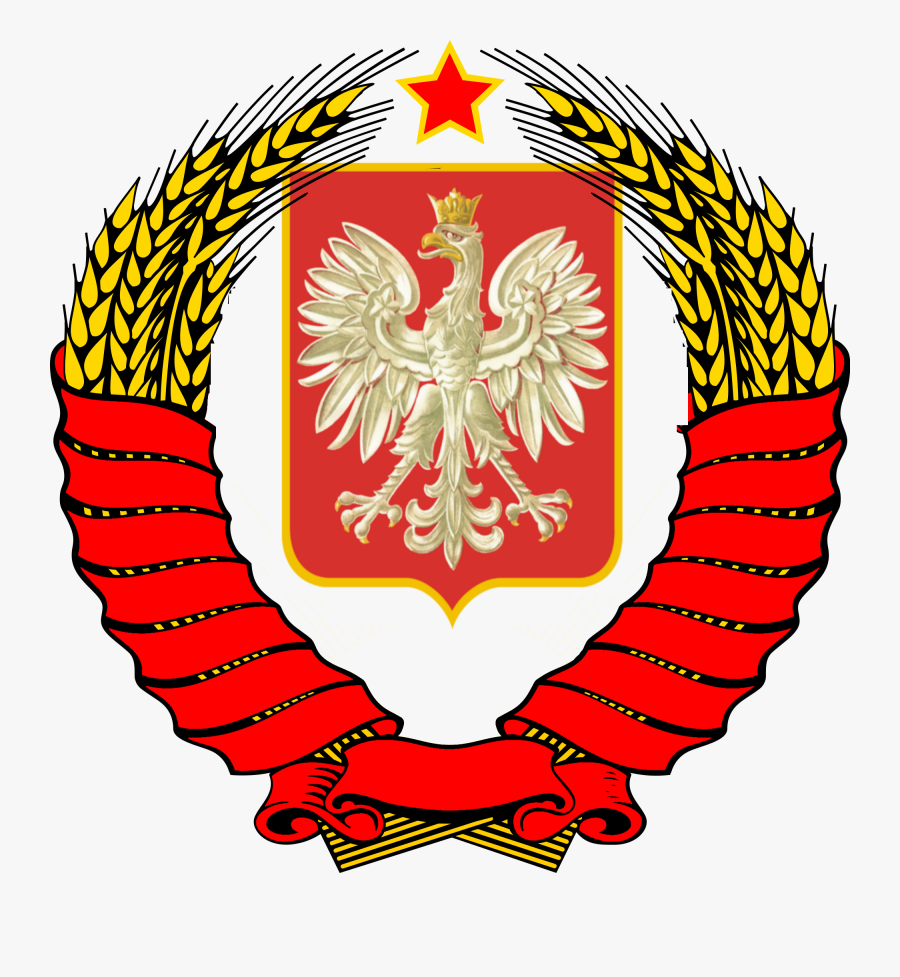 Clip Art Image Soviet States Polish - Communist Poland Coat Of Arms, Transparent Clipart