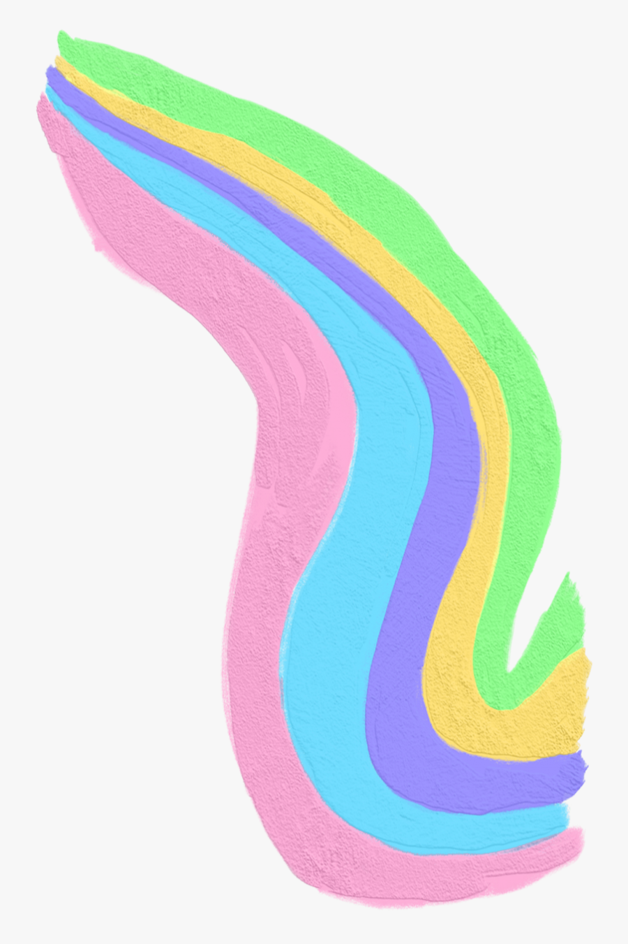 Rainbow Png Vertical - Drawing, Transparent Clipart