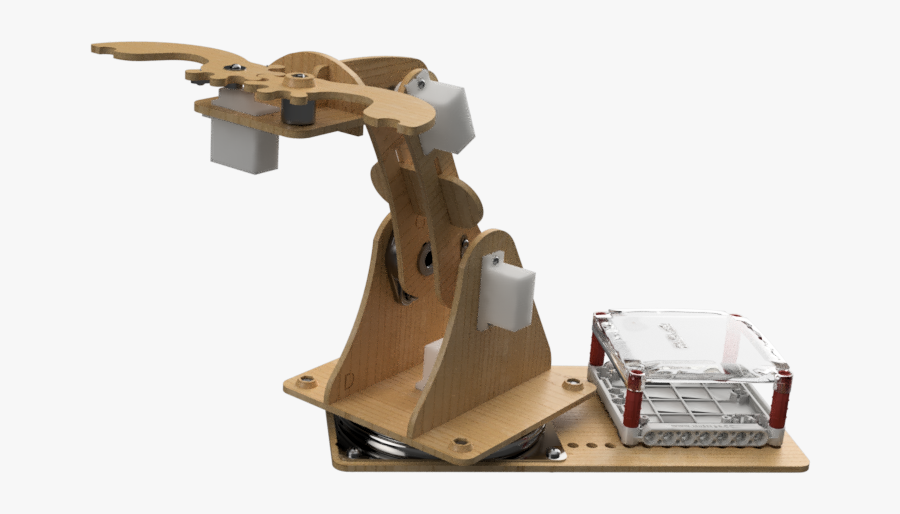 Cardboard Robot Arm - Wooden Block, Transparent Clipart