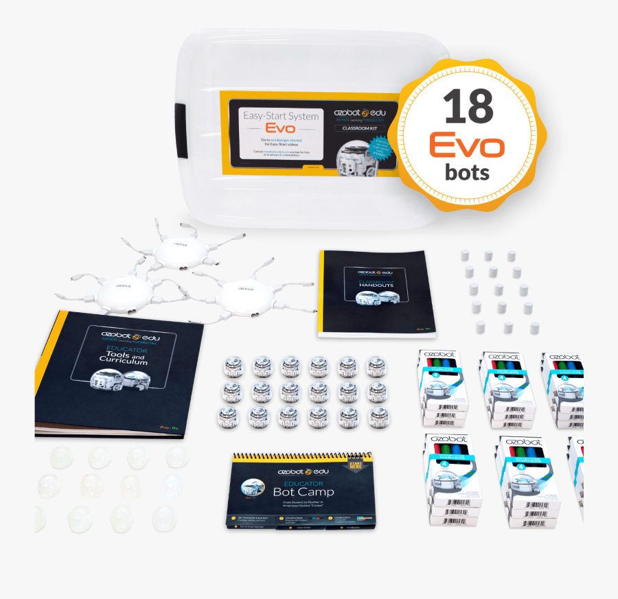 Ozobot Evo Classroom Kit, Transparent Clipart