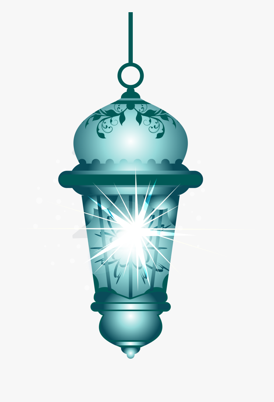 Png Transparent Stock Blue Islamic Transprent Png - Islamic Light Decorations Vector, Transparent Clipart