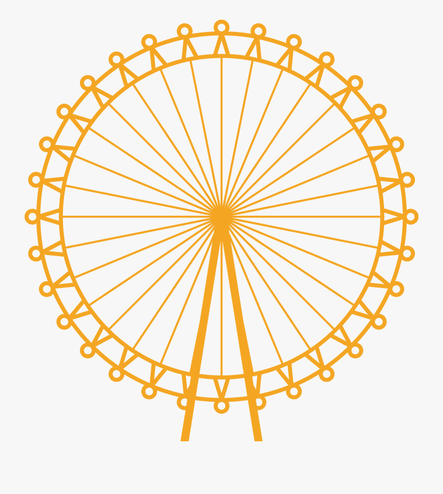 London Eye Transparent Background, Transparent Clipart