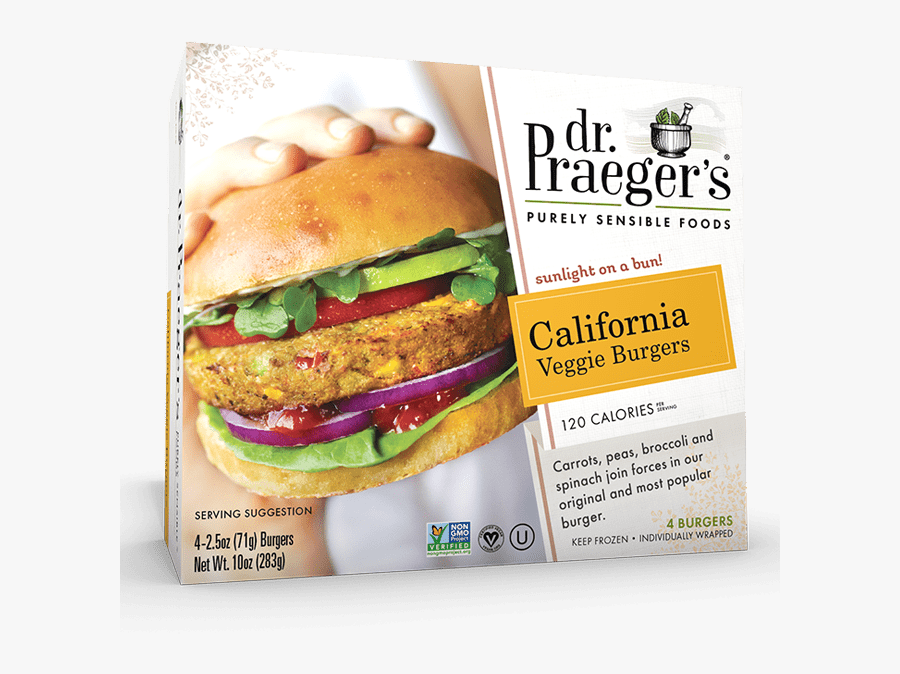 Praeger"s California Veggie Burgers - Dr Praeger's Veggie Burgers, Transparent Clipart