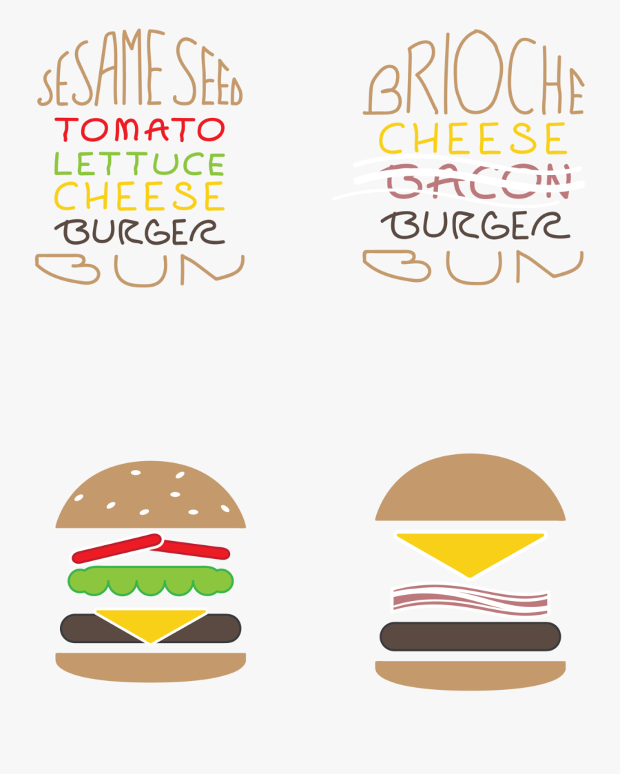 Hamburger Clipart Lettuce - Cheeseburger, Transparent Clipart