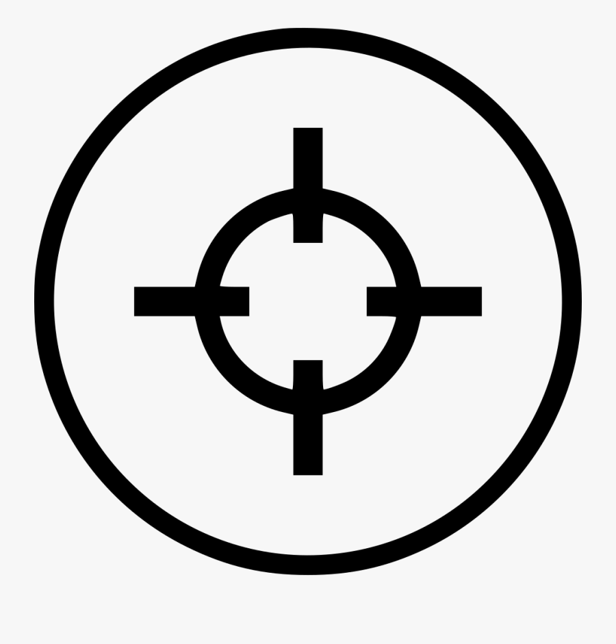 Reticle Computer Icons Clip Art - Aim Png, Transparent Clipart