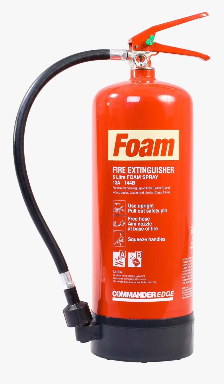 Extinguisher Png - Mechanical Foam Type Fire Extinguisher, Transparent Clipart