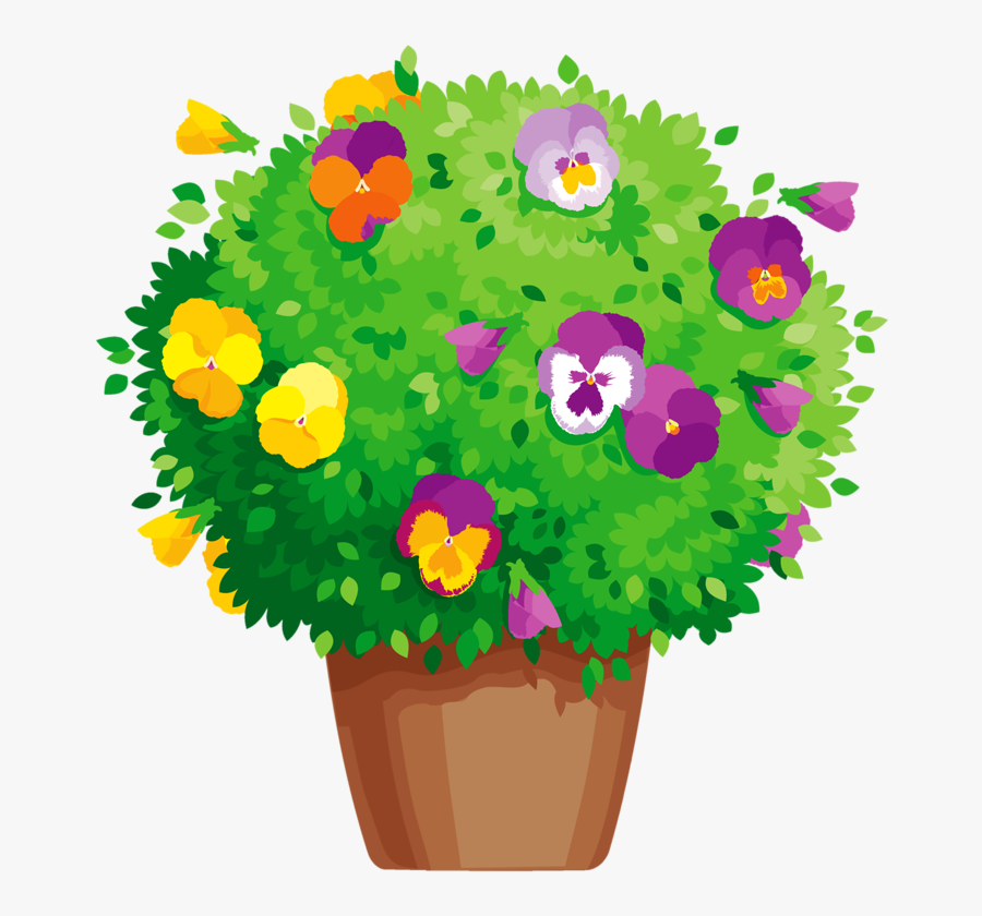 Cartoon Flower Pot Png, Transparent Clipart